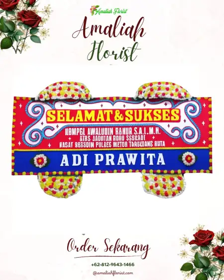 Papan Bunga Ucapan Selamat Wedusan